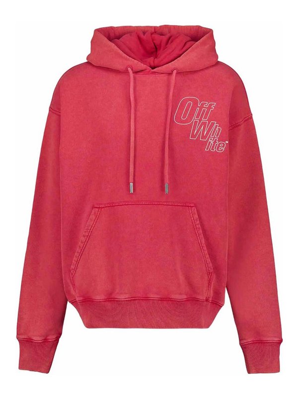OFF-WHITE: Sweatshirts & Pulls - Sweat-Shirts - Rouge