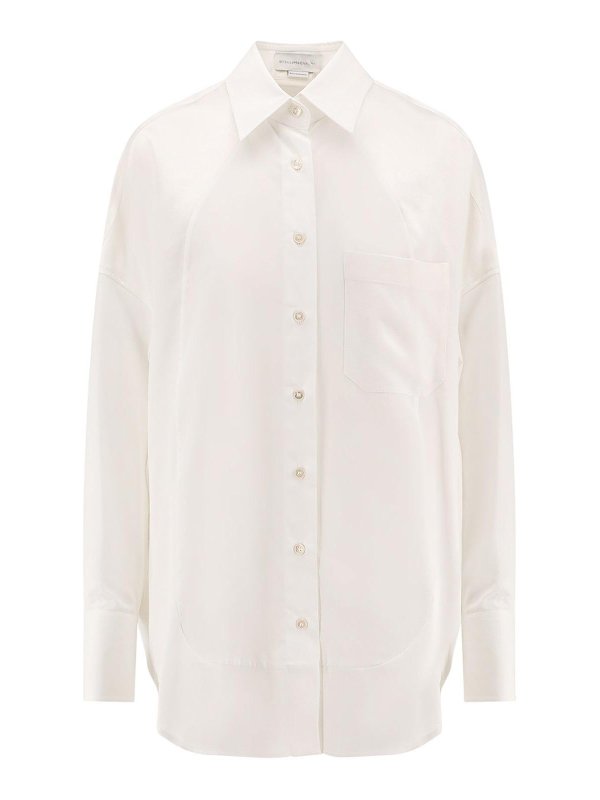 STELLA McCARTNEY: casual jackets - Oversized Satin Shirt