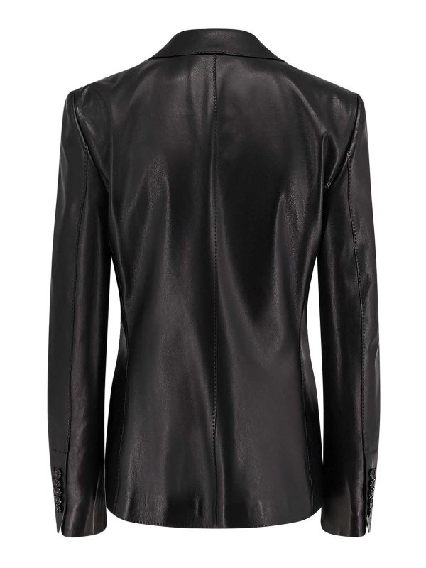TOM FORD: Chaquetas de cuero online - Chaqueta De Cuero - Negro