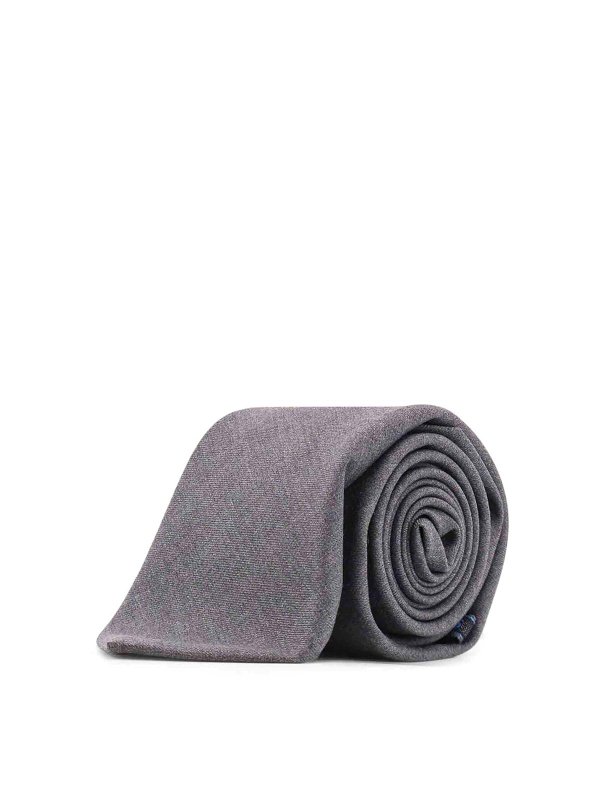 KITON: Krawatten und Fliegen - Krawatte - Grau