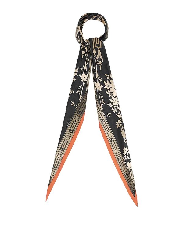 PIERRE-LOUIS MASCIA: Stoles & Shawls - Silk scarf with print