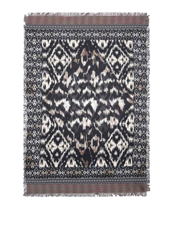 PIERRE-LOUIS MASCIA: Stoles & Shawls - Silk scarf with print