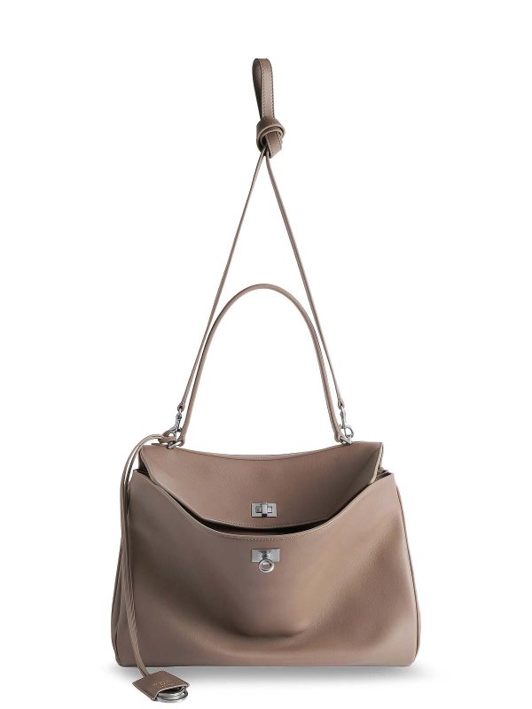 BALENCIAGA: shoulder bags online - Rodeo Medium Leather Shoulder Bag