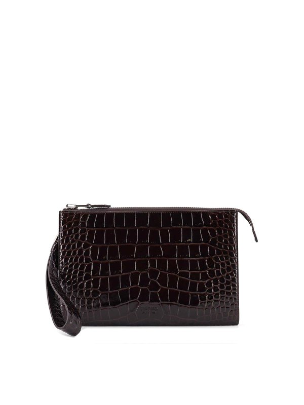 TOM FORD: Bolso clutch - Bolso Clutch - Marrón