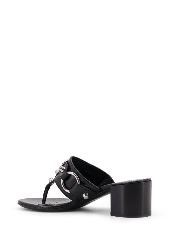 The Best Shops BALENCIAGA: sandals - City Tong Leather Heeled Sandals
