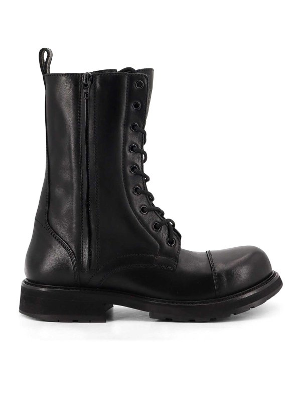 BALENCIAGA: boots - Leather Truck Boots