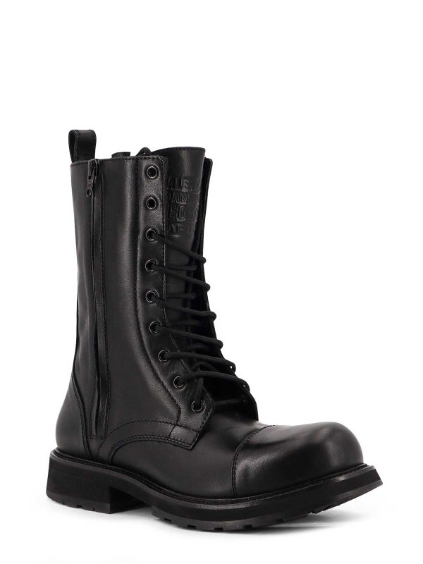 BALENCIAGA: boots online - Leather Truck Boots