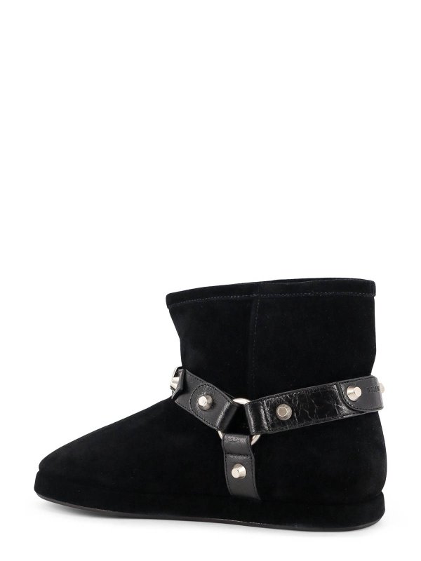 The Best Shops BALENCIAGA: ankle boots - Alaska Soft Bootie Boots In Leather And Wool