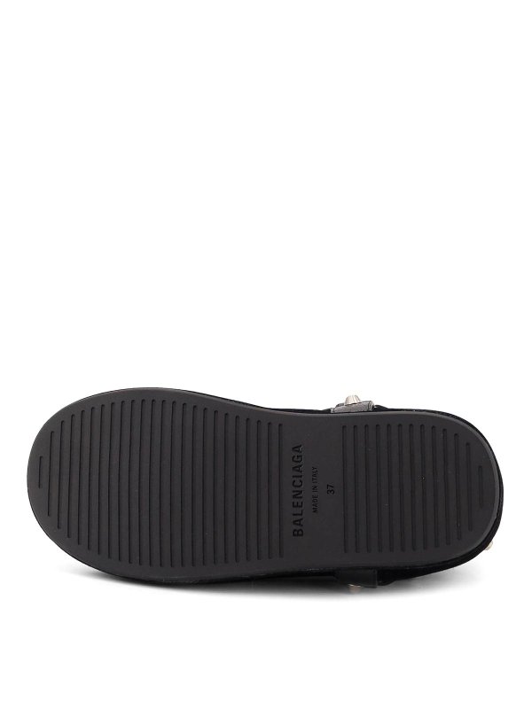 Alaska Soft Bootie Boots In Leather And Wool shop online: BALENCIAGA