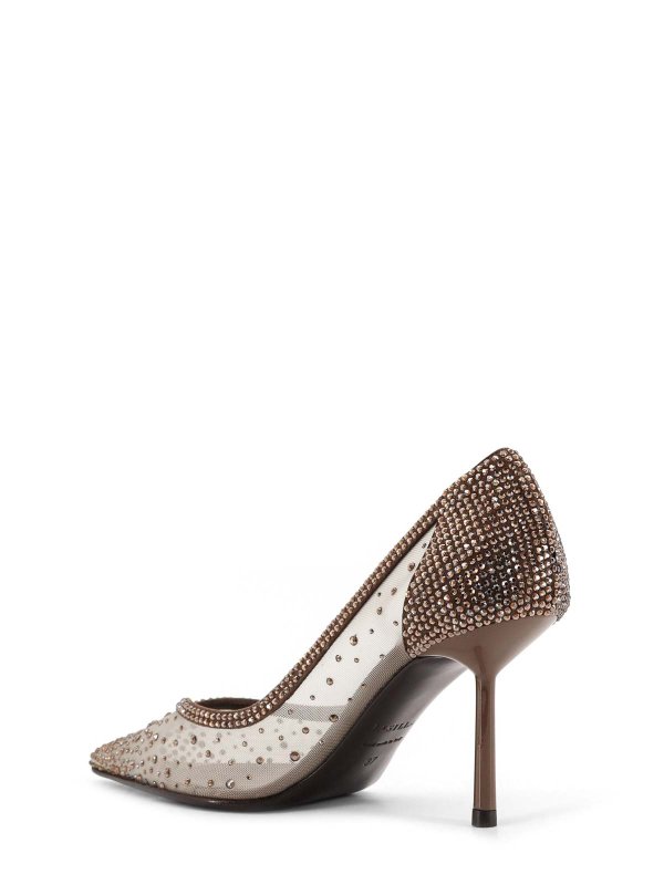 The Best Shops Le Silla: court shoes - Nicole Decollet In Mesh With Rhinestones