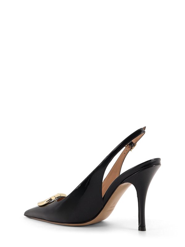 The Best Shops FERRAGAMO: court shoes - Sara Slingback Dcollet In Patent Leather