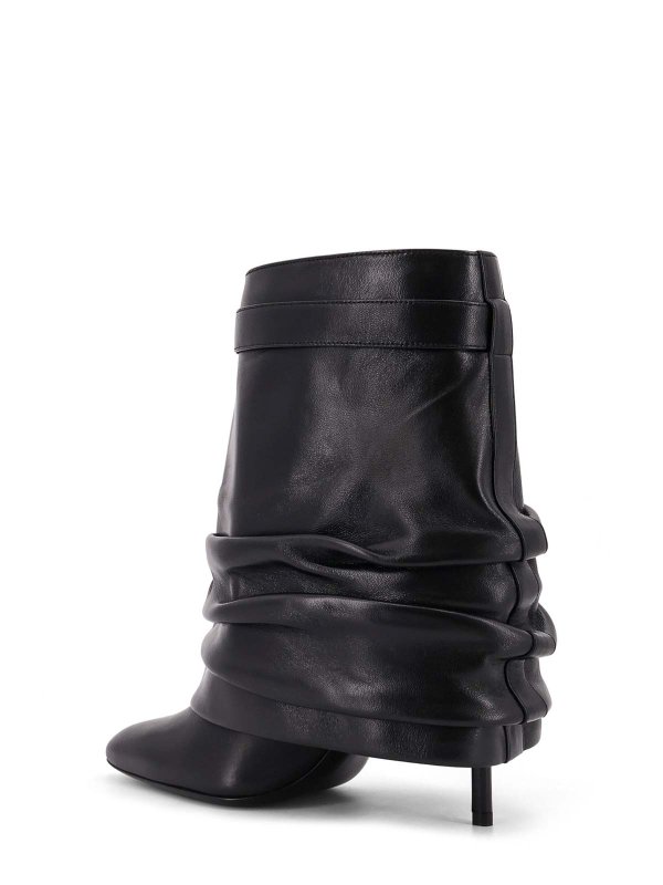 The Best Shops GIVENCHY: ankle boots - Shark Lock Stiletto Leather Ankle Boots
