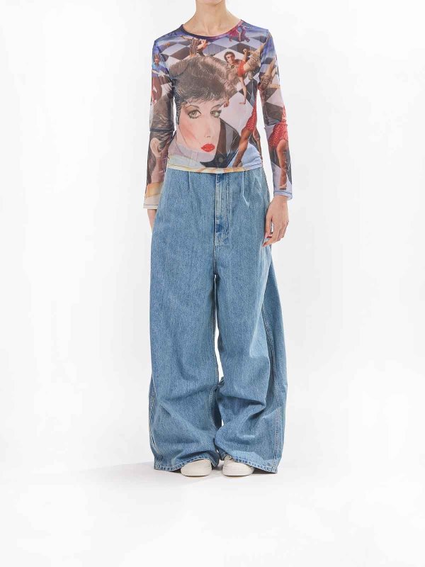 SUNNEI: Tops & Tank tops online - Longsleeve Sheer Top