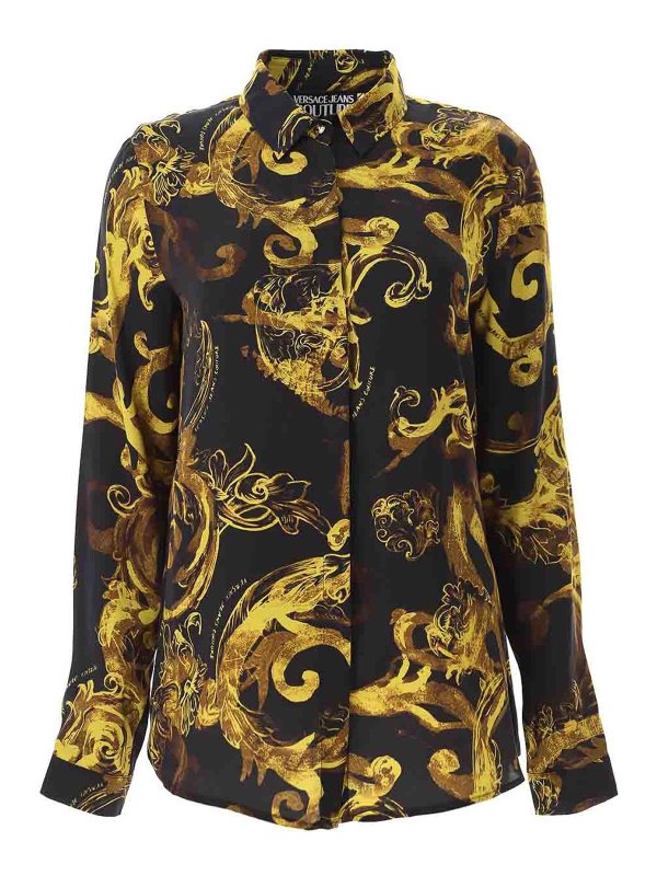 Versace Jeans Couture: shirts - Baroque Twill Shirt