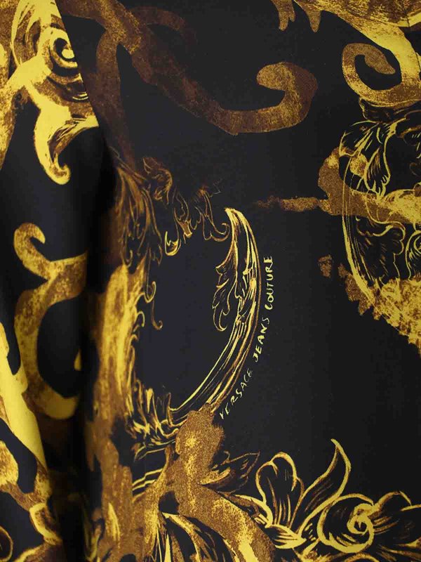 The Best Shops Versace Jeans Couture: shirts - Baroque Twill Shirt
