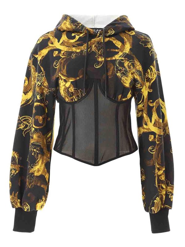Versace Jeans Couture: Sweatshirts & Pulls - Sweat-Shirts - Noir