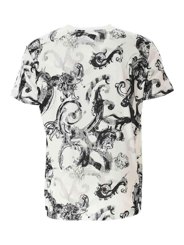 Versace Jeans Couture: t-shirts online - Watercolor Baroque Tshirt