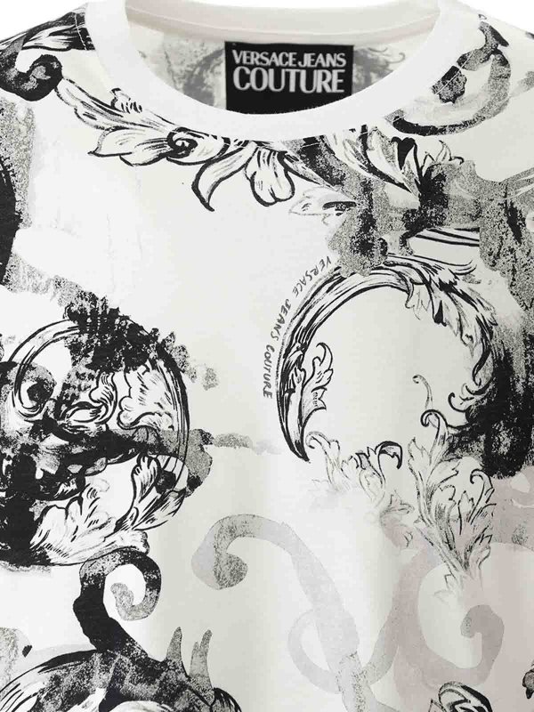 Versace Jeans Couture buy online Watercolor Baroque Tshirt