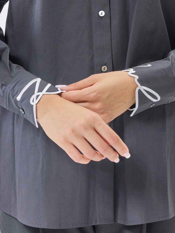 KARL LAGERFELD buy online Signature Cuff Poplin Shirt