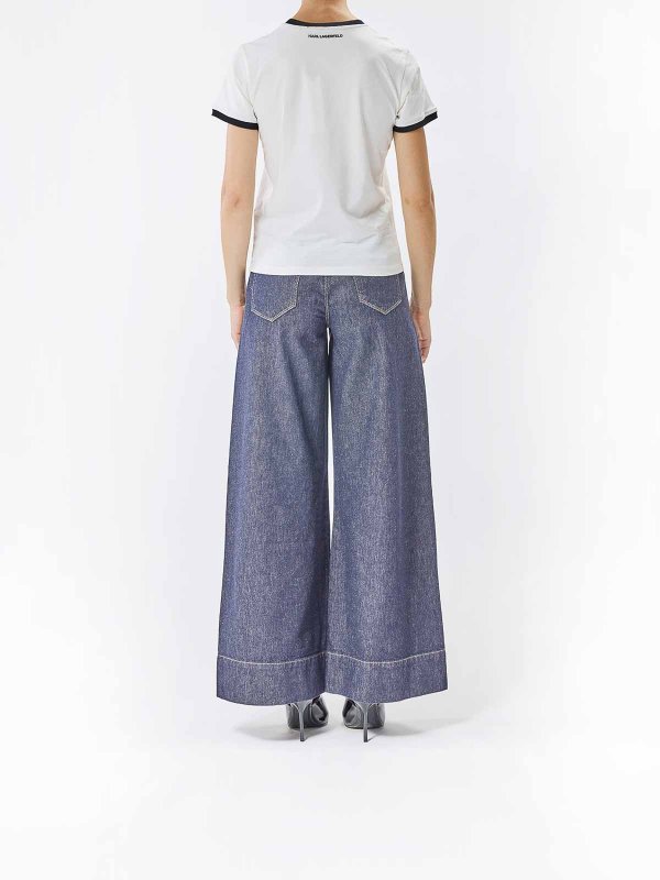 T-shirt slim con patch Ikon shop online: KARL LAGERFELD