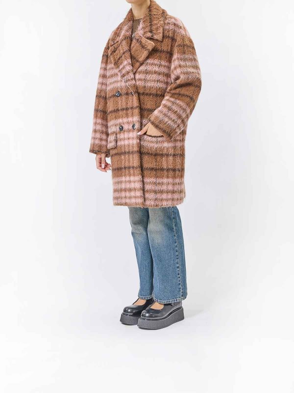 The Best Shops MOSCHINO: cappotti al ginocchio - Cappotto scozzese