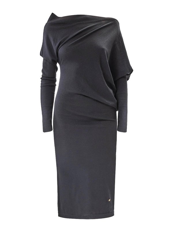 MOSCHINO: Vestidos media pierna - Vestido Midi - Negro