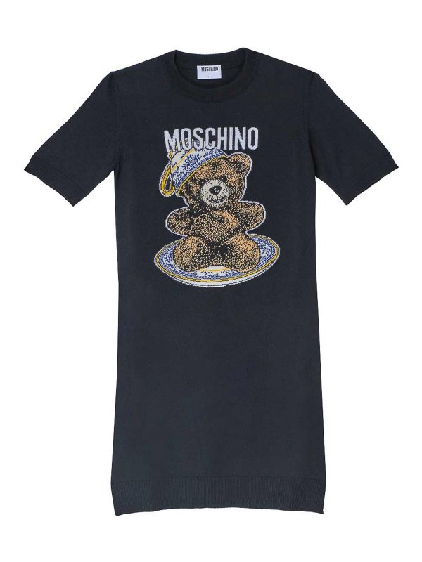 MOSCHINO: Vestidos media pierna - Vestido Midi - Negro