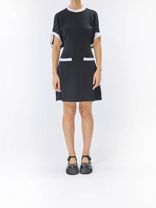MOSCHINO: abiti al ginocchio online - Vestito  Lana Tasche Contrasto