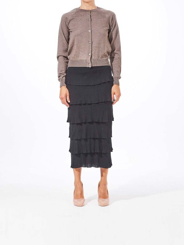 MOSCHINO: Cardigans online - Cardigan - Beige