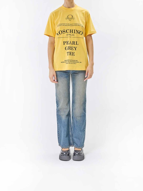 MOSCHINO: t-shirts online - Pearl Grey T-Shirt
