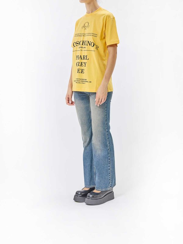 The Best Shops MOSCHINO: t-shirts - Pearl Grey T-Shirt