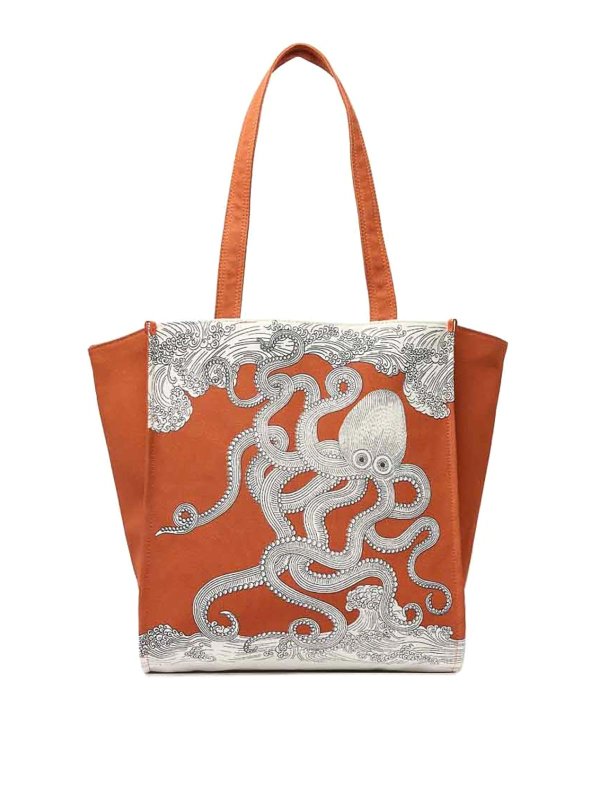 INOUI EDITION: Sacs à main - Sac Cabas - Orange