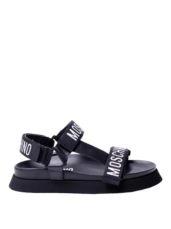 MOSCHINO: Sandalias - Sandalias - Negro