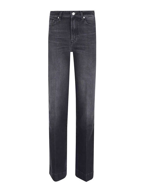 7 FOR ALL MANKIND: Straight Leg Jeans - Straight Leg Jeans - Blau