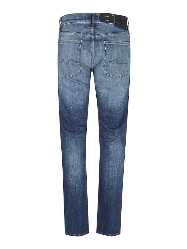 The Best Shops 7 FOR ALL MANKIND: Jeans skinny - Jean Skinny - Bleu