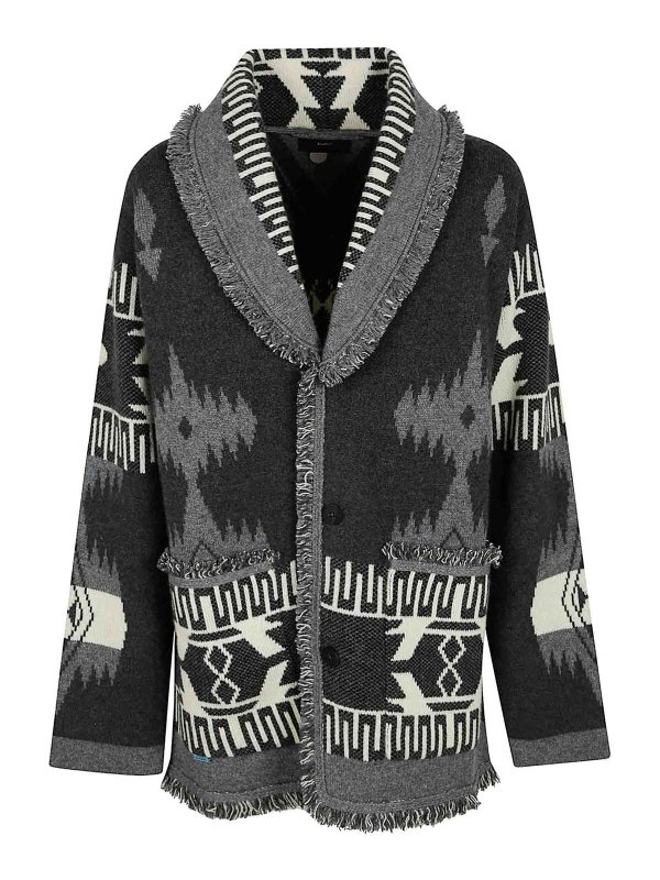 ALANUI: cardigans - Icon Jacquard Cardigan