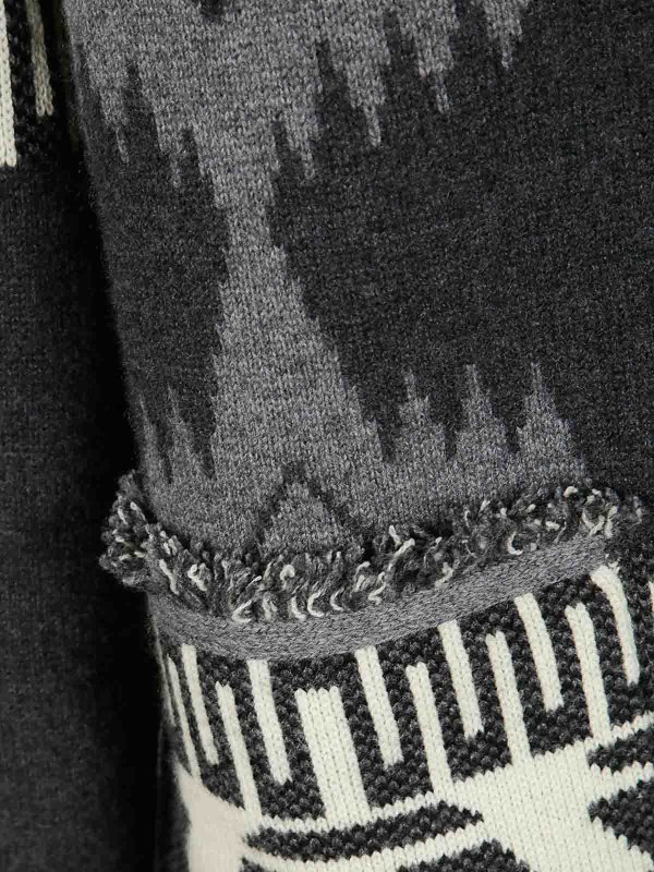ALANUI: cardigans online - Icon Jacquard Cardigan