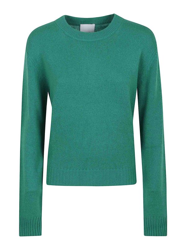 ALLUDE: crew necks - Rd-Sweater