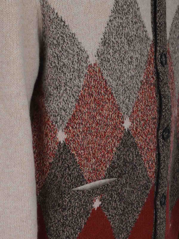 BALLANTYNE: cardigans online - Shawl Neck Cardigan