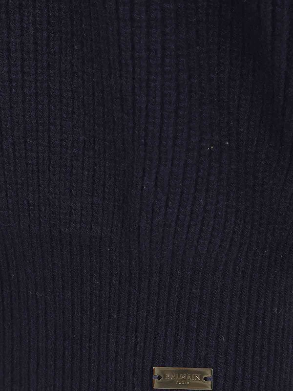 Balmain: Col roulé & Col polo online - Pull Col Roulé - Beige Clair