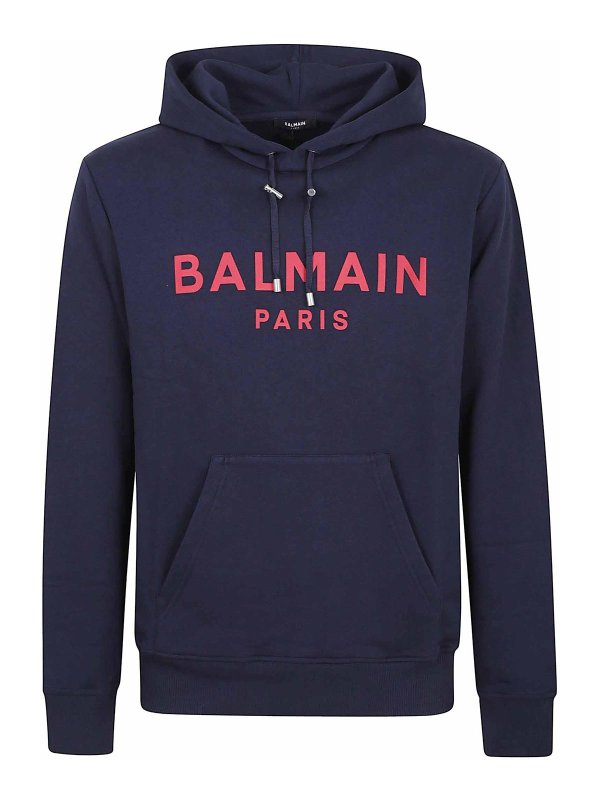 Balmain: Sweatshirts & Sweaters - Print Hoodie