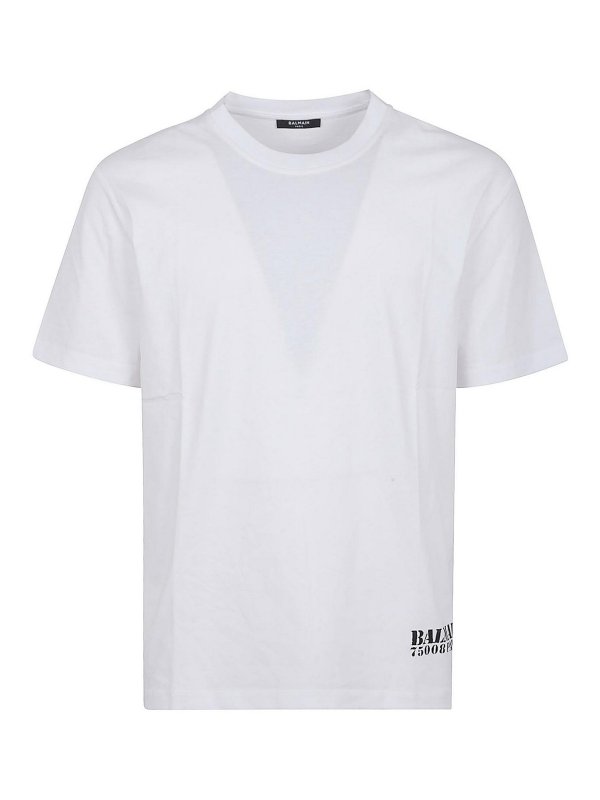 Balmain: Camisetas - Camiseta - Blanco