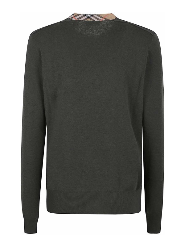 BURBERRY: Suéteres con cuello pico online - Suéter Cuello Redondo - Marrón