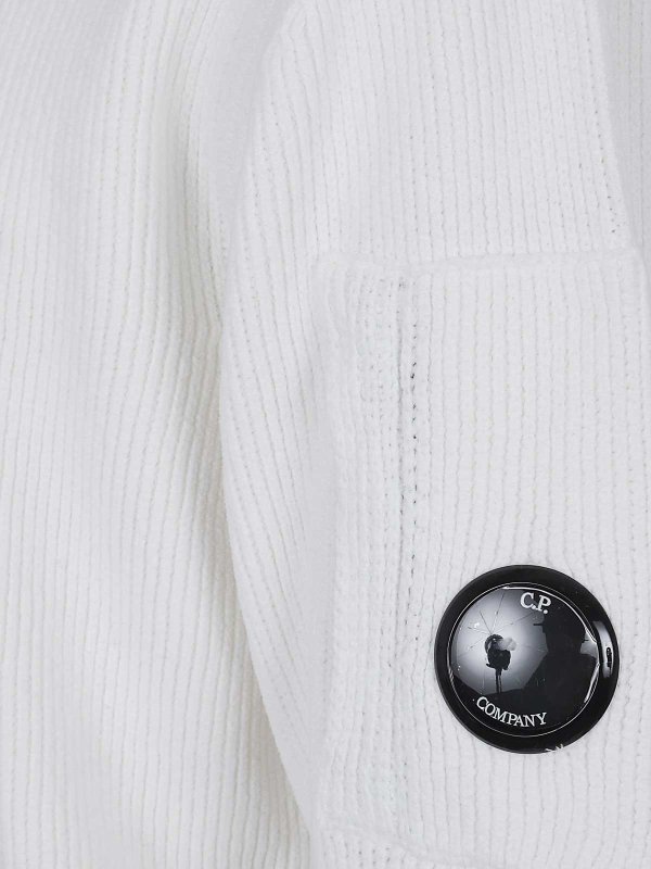 C.P. COMPANY: Suéteres con cuello pico online - Suéter Cuello Redondo - Blanco