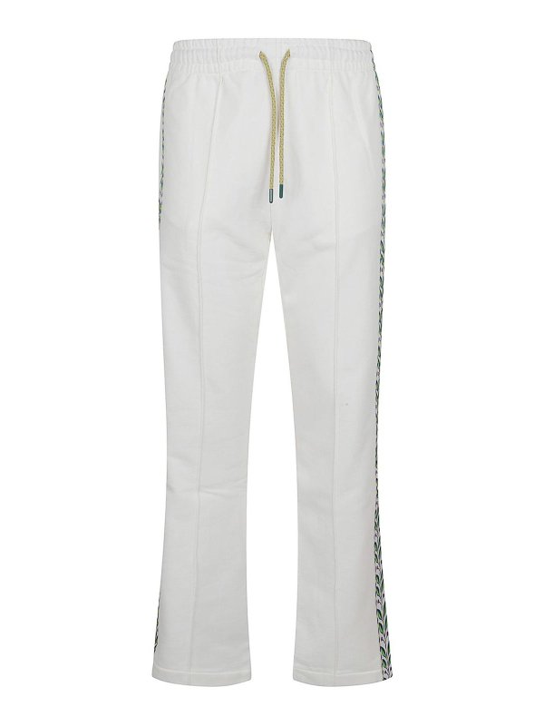 CASABLANCA: スウェットパンツ - トラックスーツ ボトムス - 白
