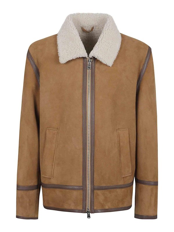 DONDUP: レザーコート - レザーコート - キャメル