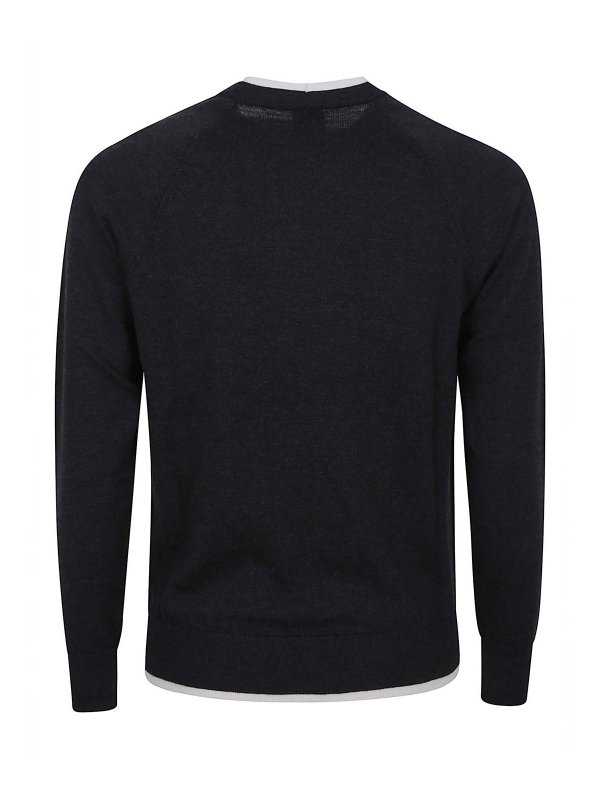 ELEVENTY: Suéteres con cuello pico online - Suéter Cuello Redondo - Gris