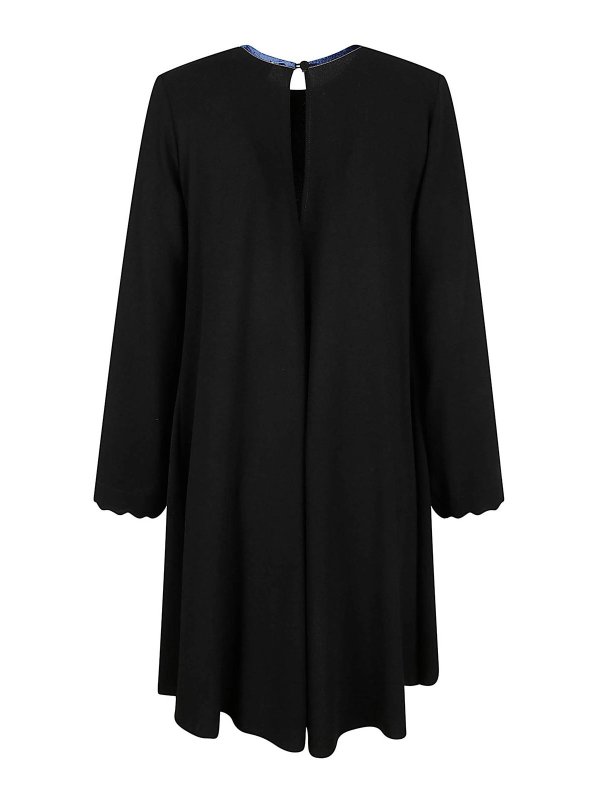 The Best Shops FORTE FORTE: Knielange Kleider - Knielanges Kleid - Schwarz