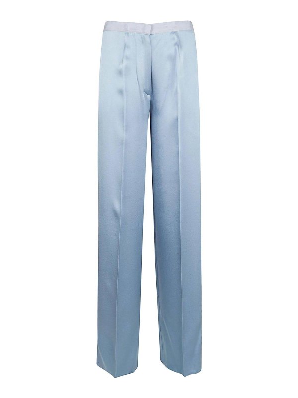 FORTE FORTE: pantaloni casual - Pantaloni a vita alta ricamati