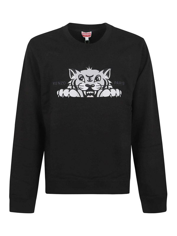 KENZO: Sweatshirts & Pulls - Sweat-Shirts - Noir